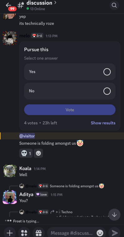 Pursue this poll